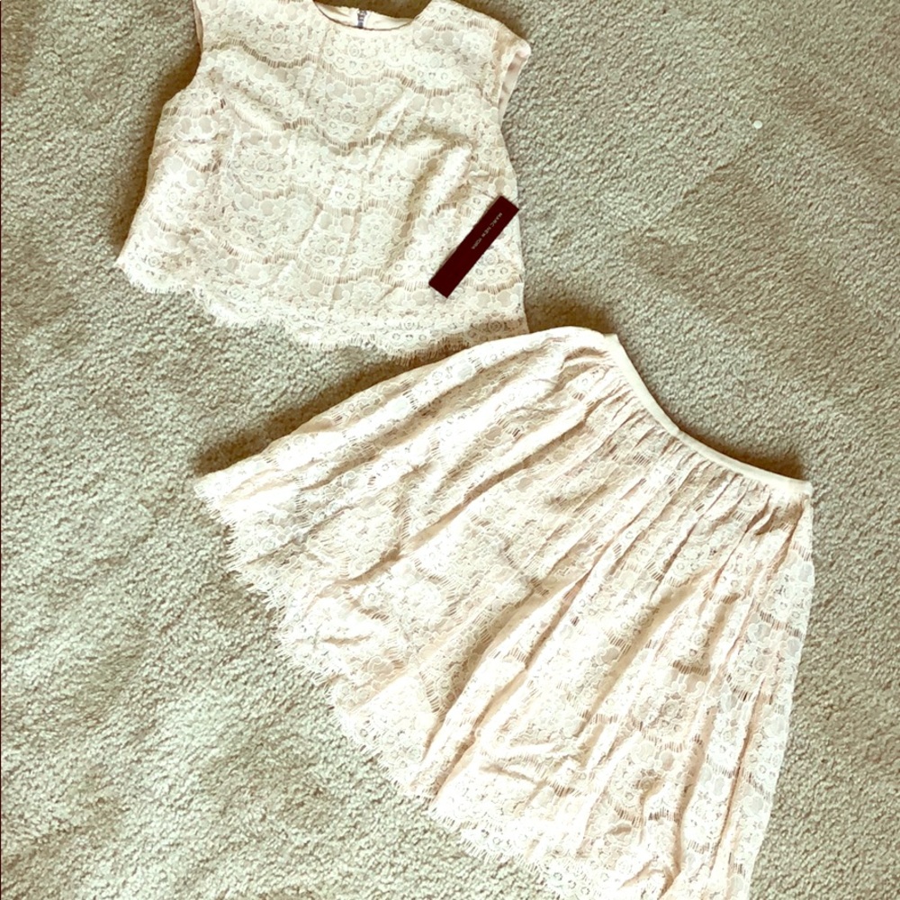 Crop and skirt set